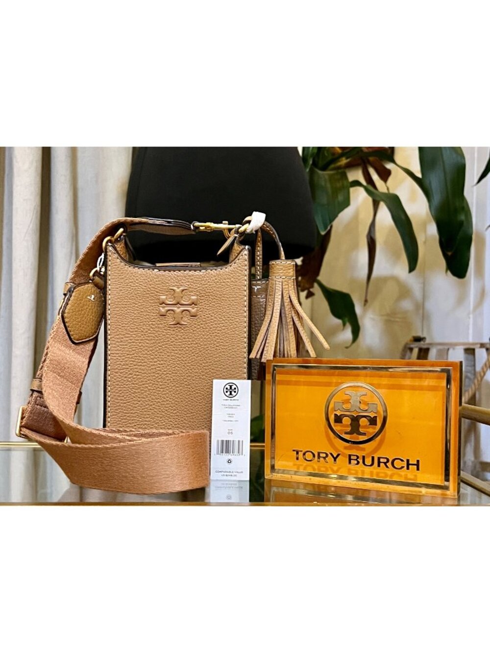 AUTHENTIC TORY BURCH CAMEL THEA CROSSBODY